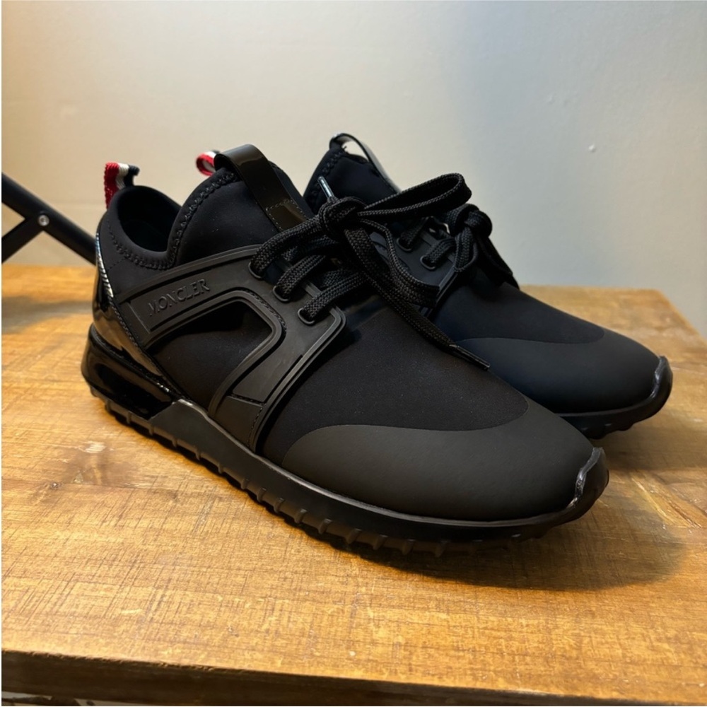Moncler Black Sneakers with Red Detail - Picture 4 of 8